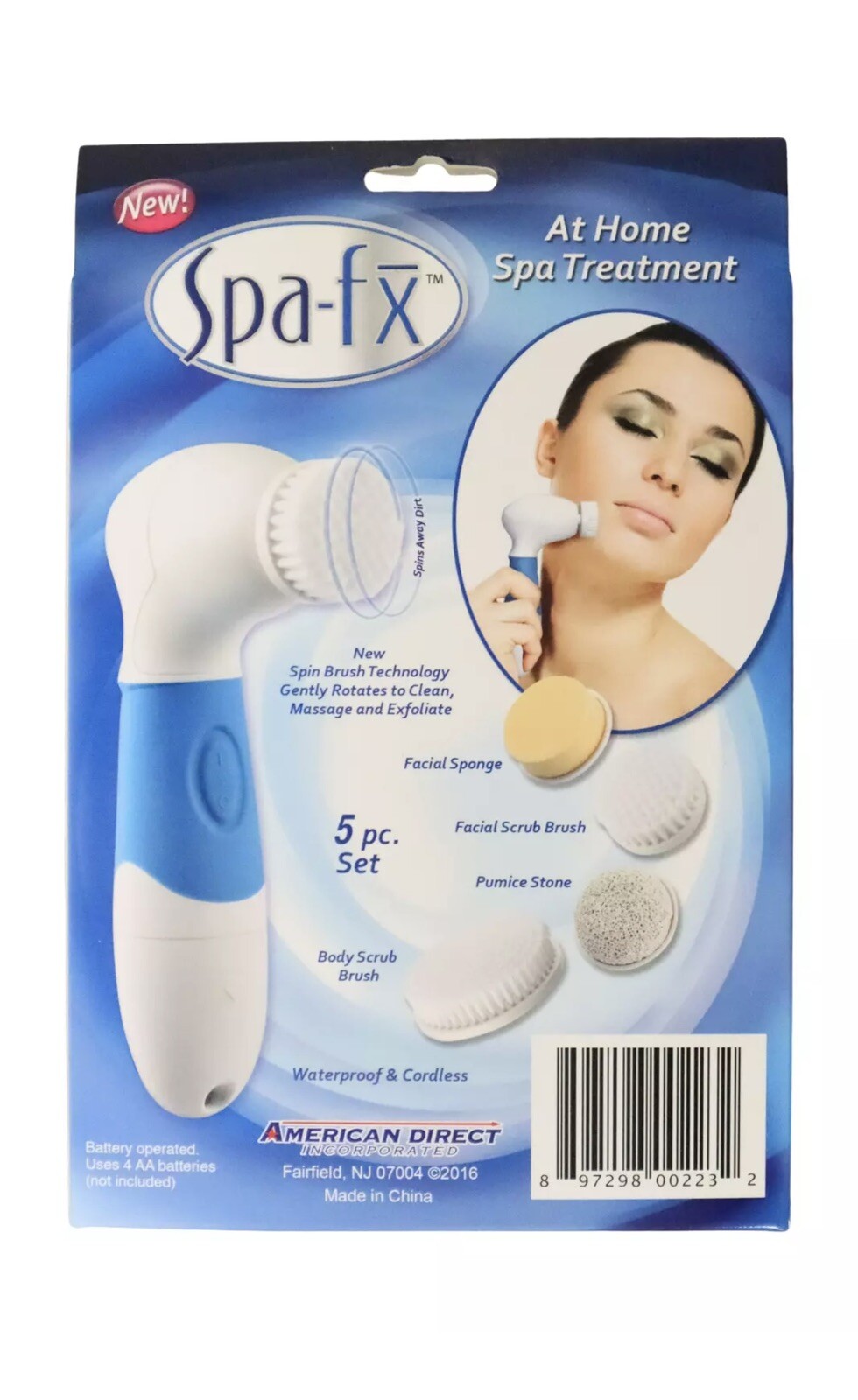 Spa-Fx Home Spa Treatment Deep Cleans Exfoliates Unclogs Pores Blackhead Scrub