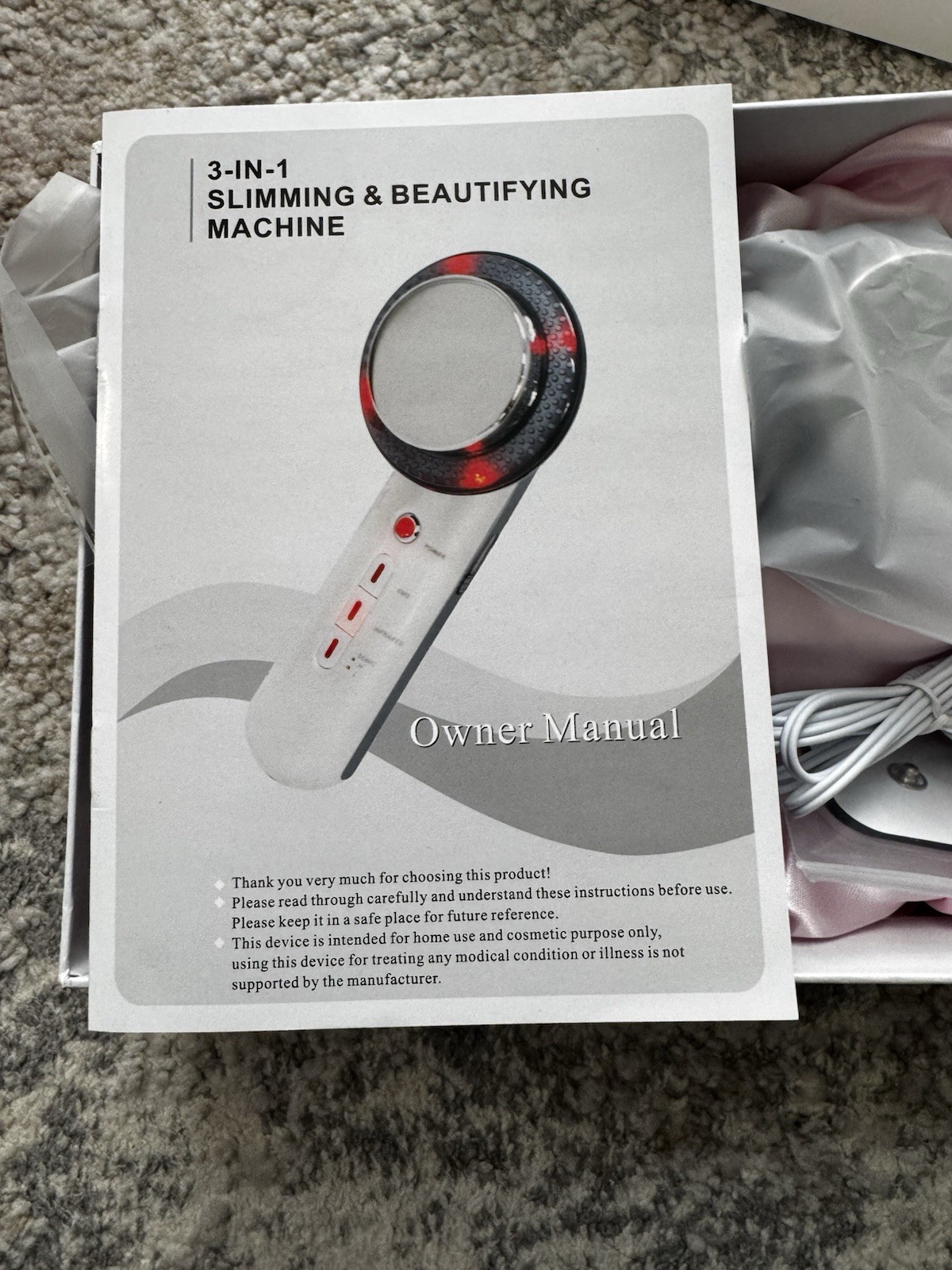 Skincare 3-IN-1 Slimming & Beautifying Electric Massager White