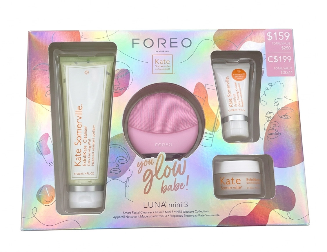 FOREO Luna mini 3 + Kate Somerville Skincare Set – Pink