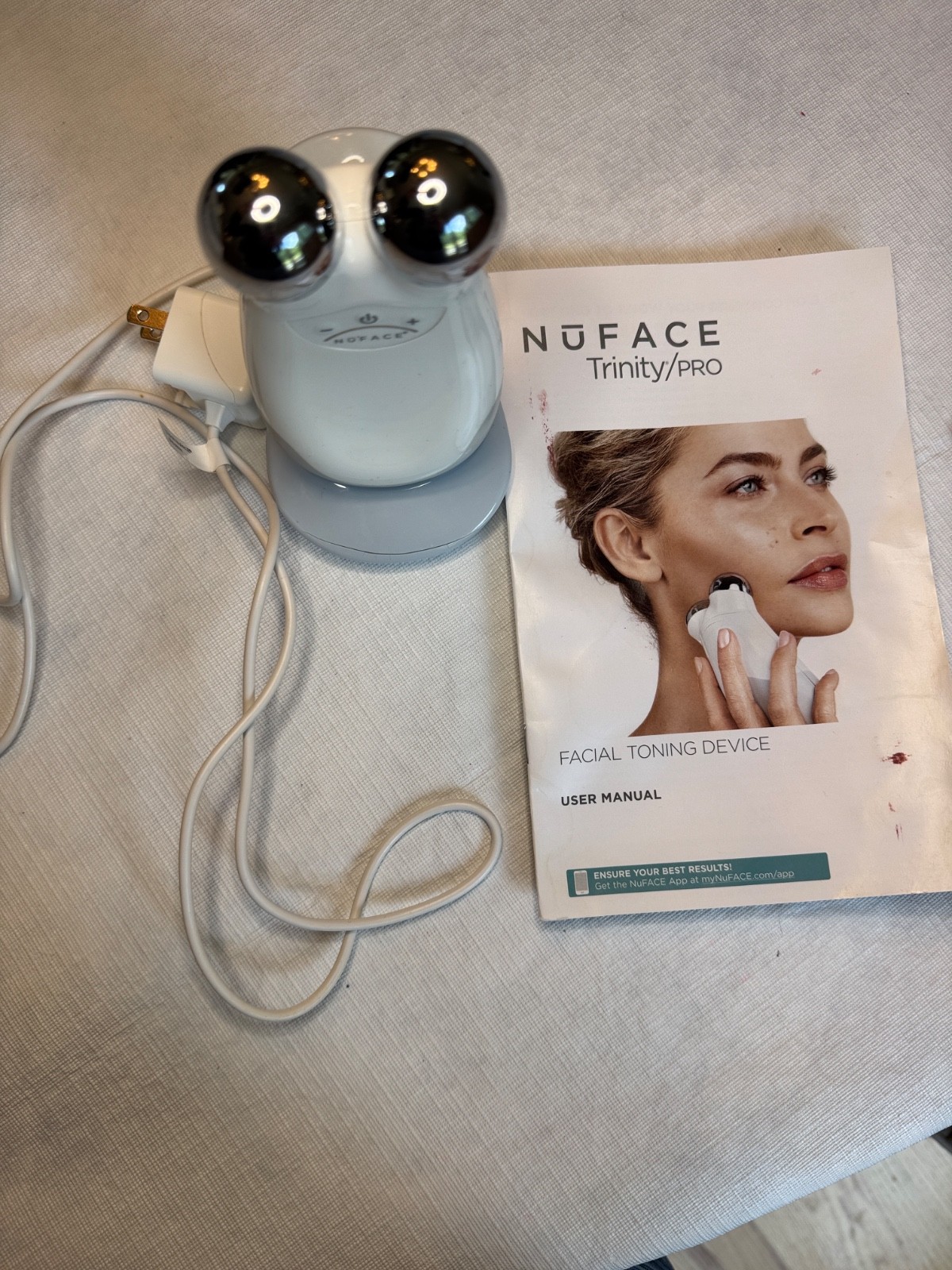 NuFace Pro Trinity Facial Toning Device Only Tested Exc.