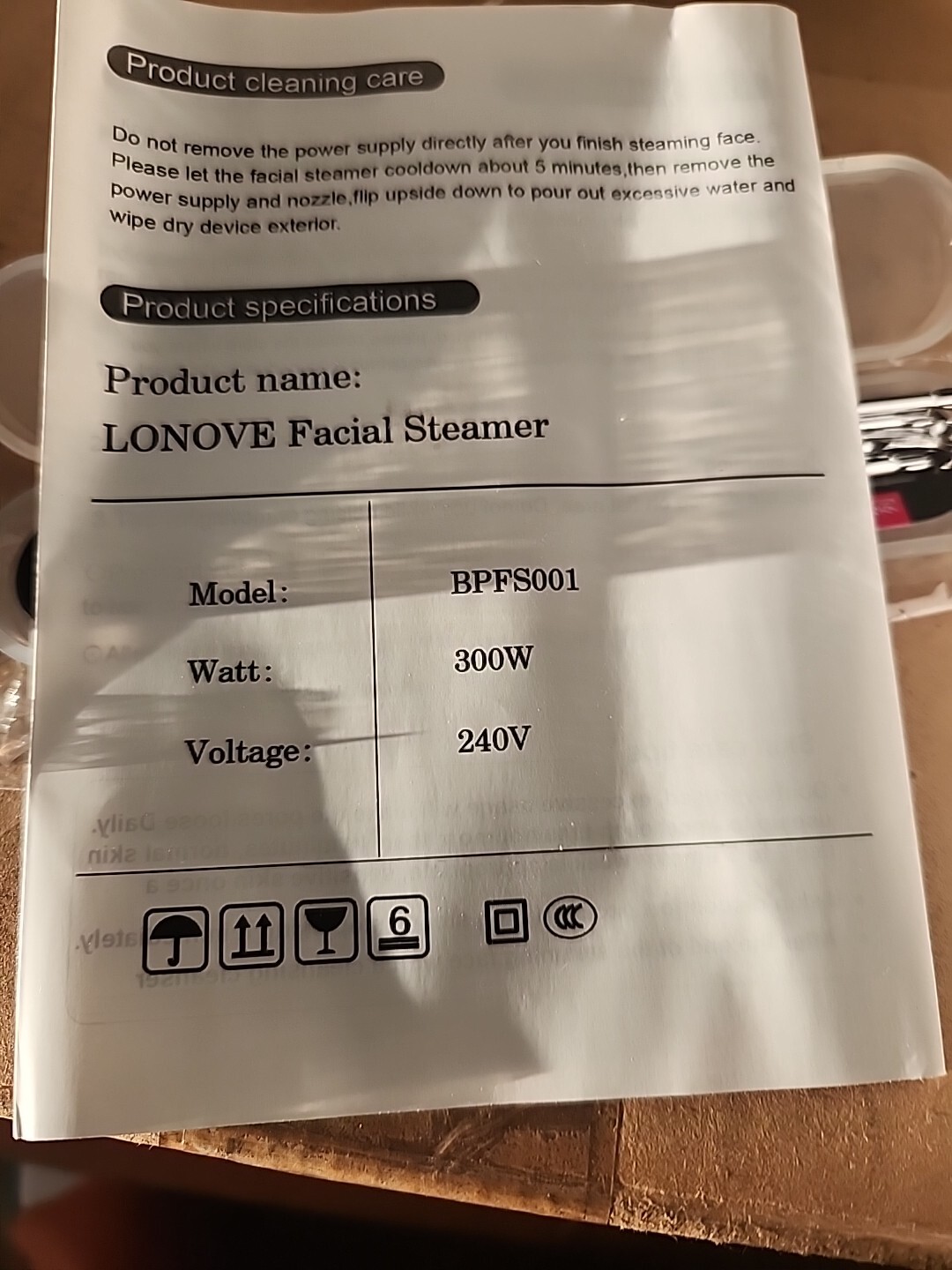 lonove facial steamer