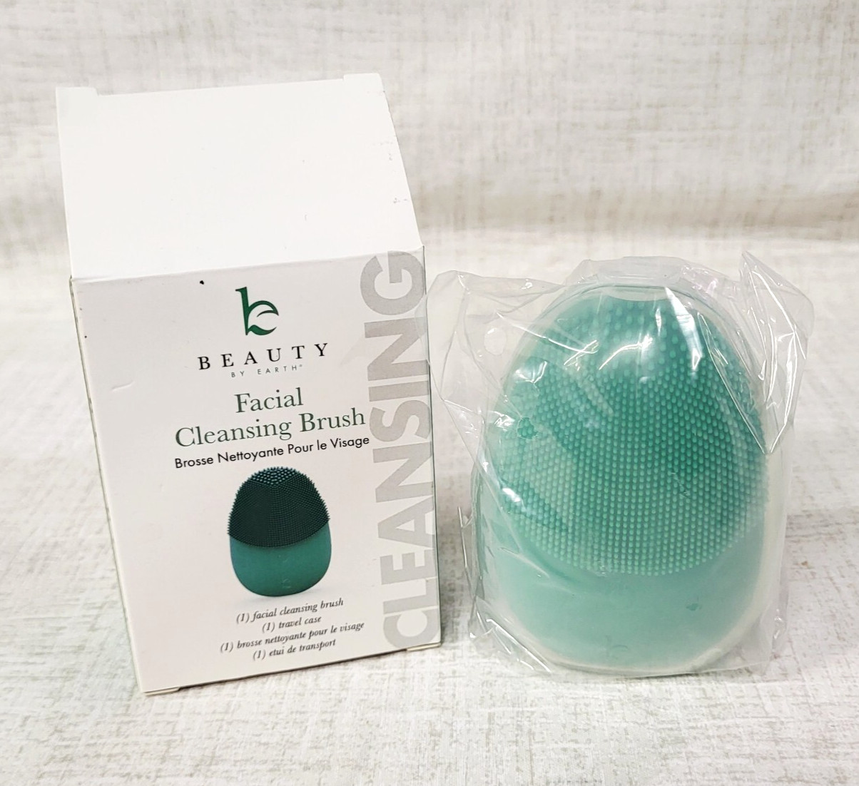 Beauty By Earth Facial Cleansing Brush With Case Cleanses Impurities NEW IN BOX