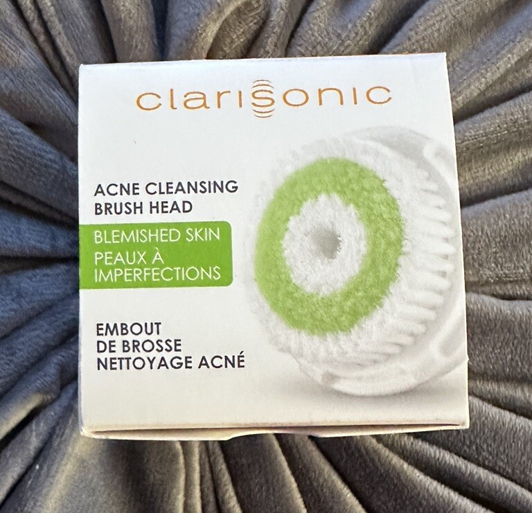 B🥝 New Authentic Clarisonic Acne Cleansing Face Brush Head New Box