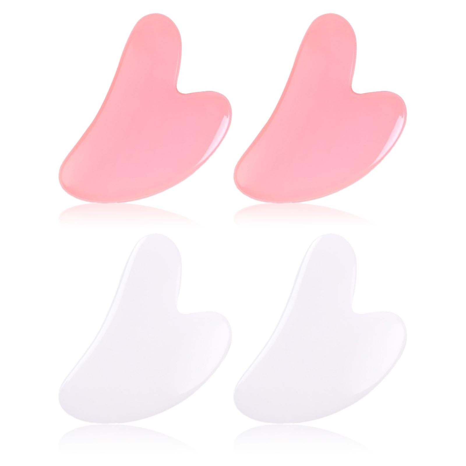CRZQXOUR Gua Sha Tool for Face and Body, Facial & Neck Massager to Pink,white