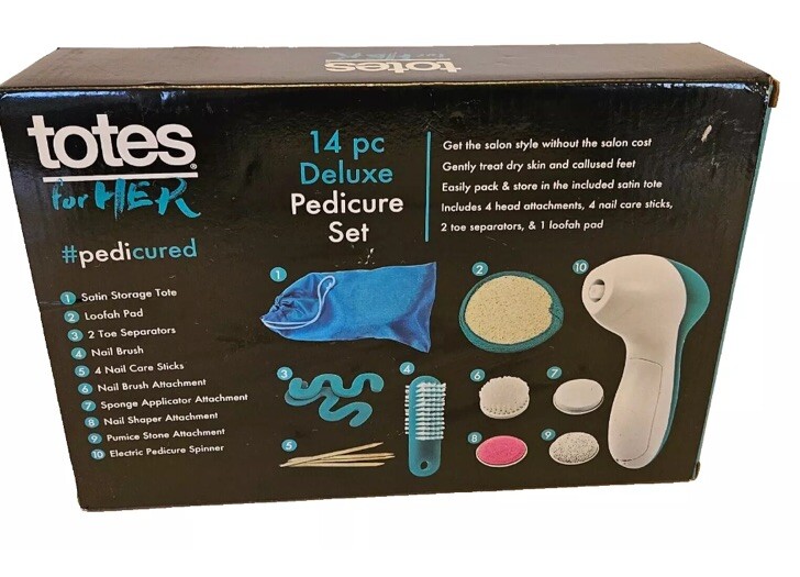 New TOTES FOR HER 14 Piece DELUXE PEDICURE Set FAST FREE SHIPPING!!!