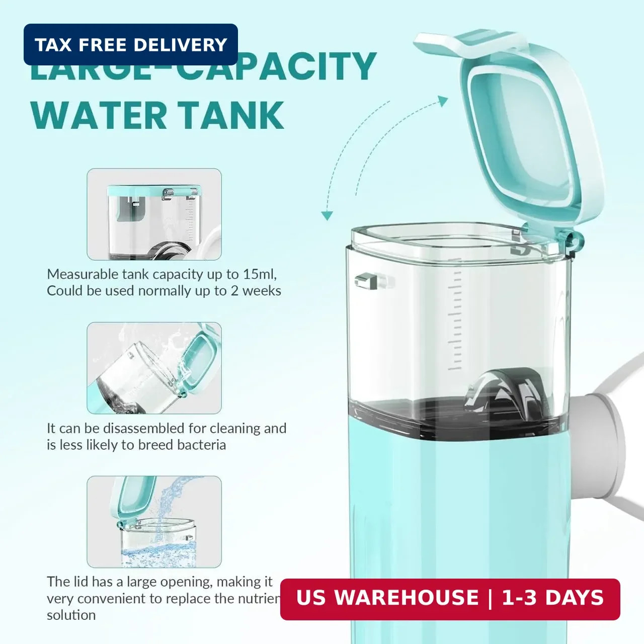 2-in-1 Nano Face & Eye Mister, USB Rechargeable Cool Mist Sprayer for Eyelash Ex