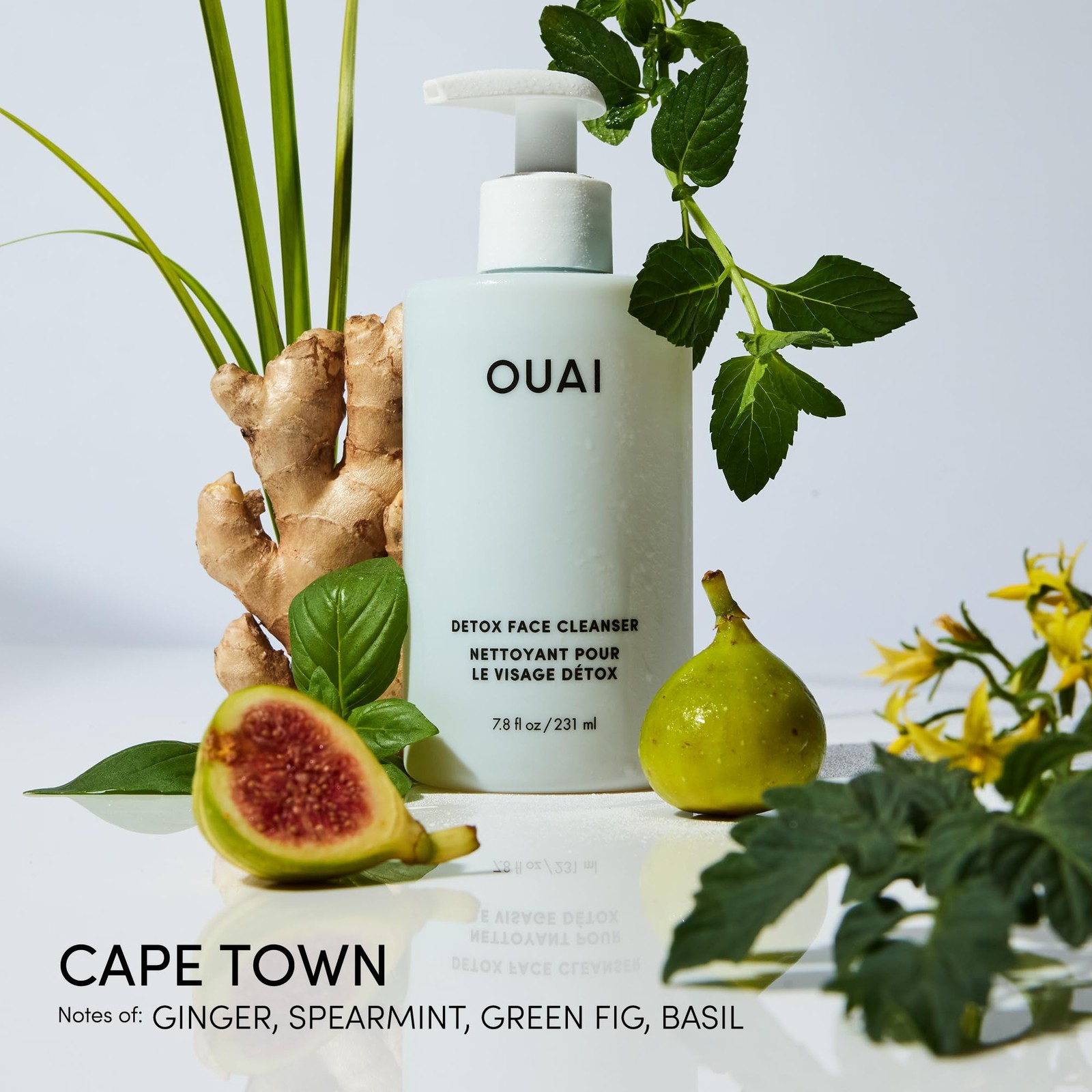 OUAI Detox Facial Cleanser – Deep Cleansing Face Wash 7.8 Fl Oz (Pack of 1)
