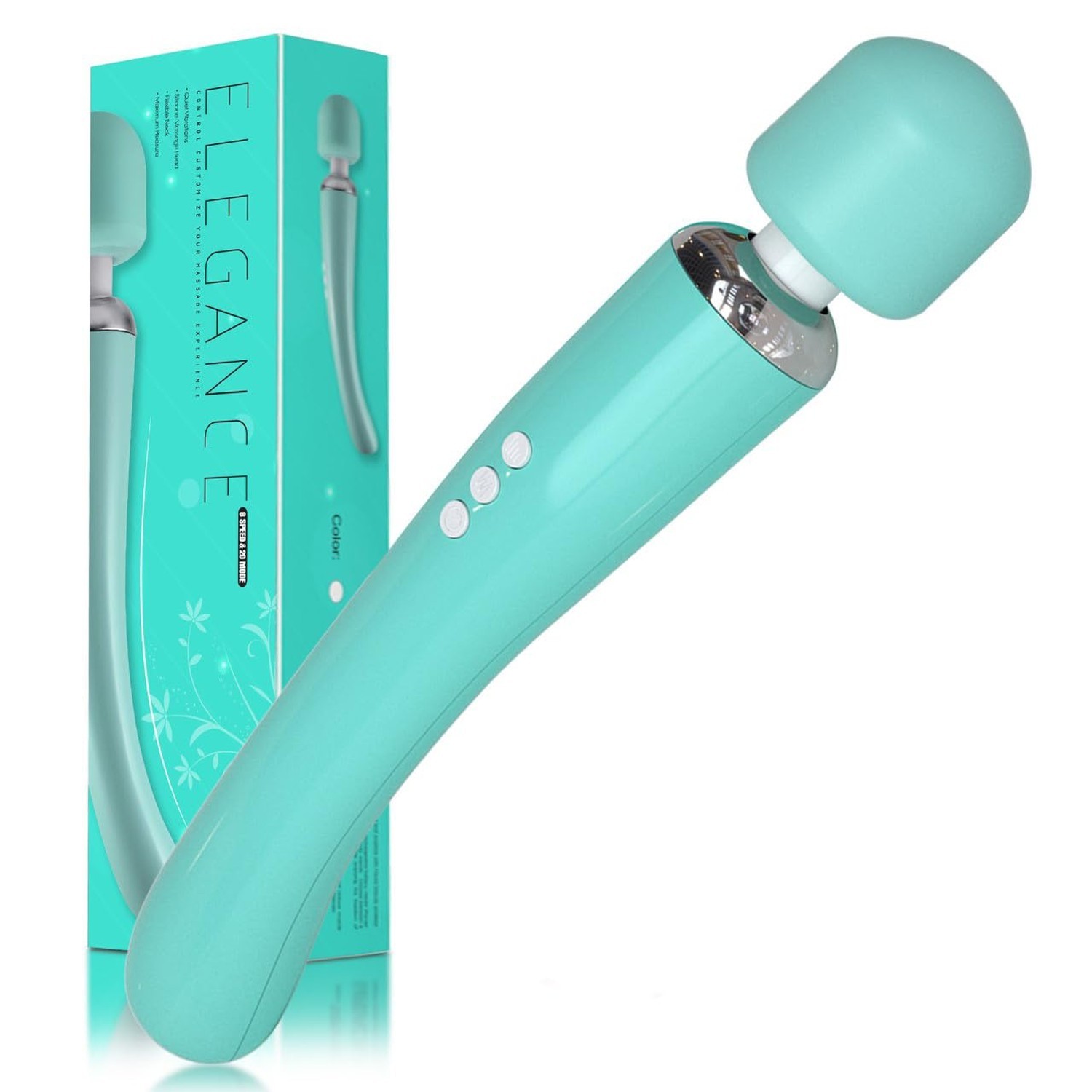Therapeutic Cordless Massager – Powerful Massage Tool Handheld 8 Speeds 20 Pa…