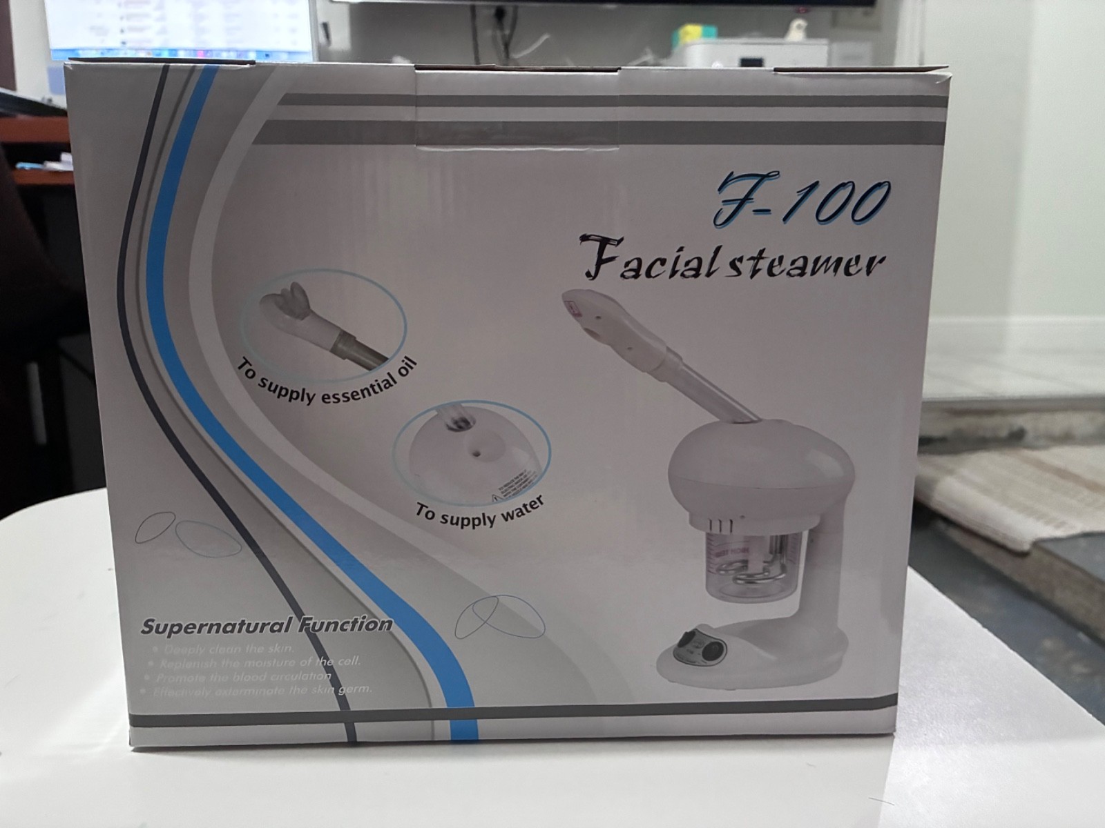 Sealed-PROFESSIONAL! SilverFox F-100C Mini Facial Steamer with Arm,NEW!