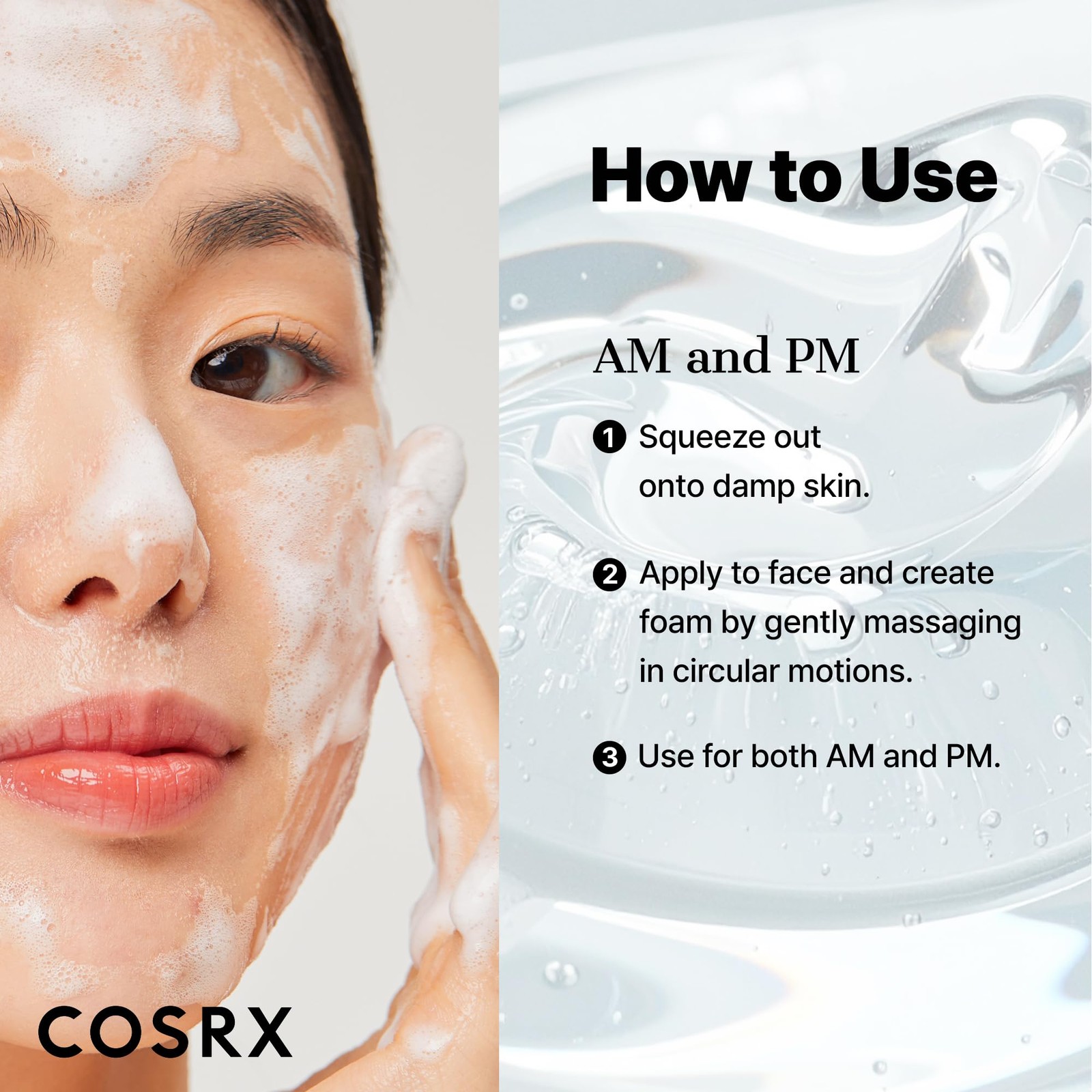 COSRX Low pH Good 5.07 Fl Oz (Pack of 1), Morning Gel Cleanser