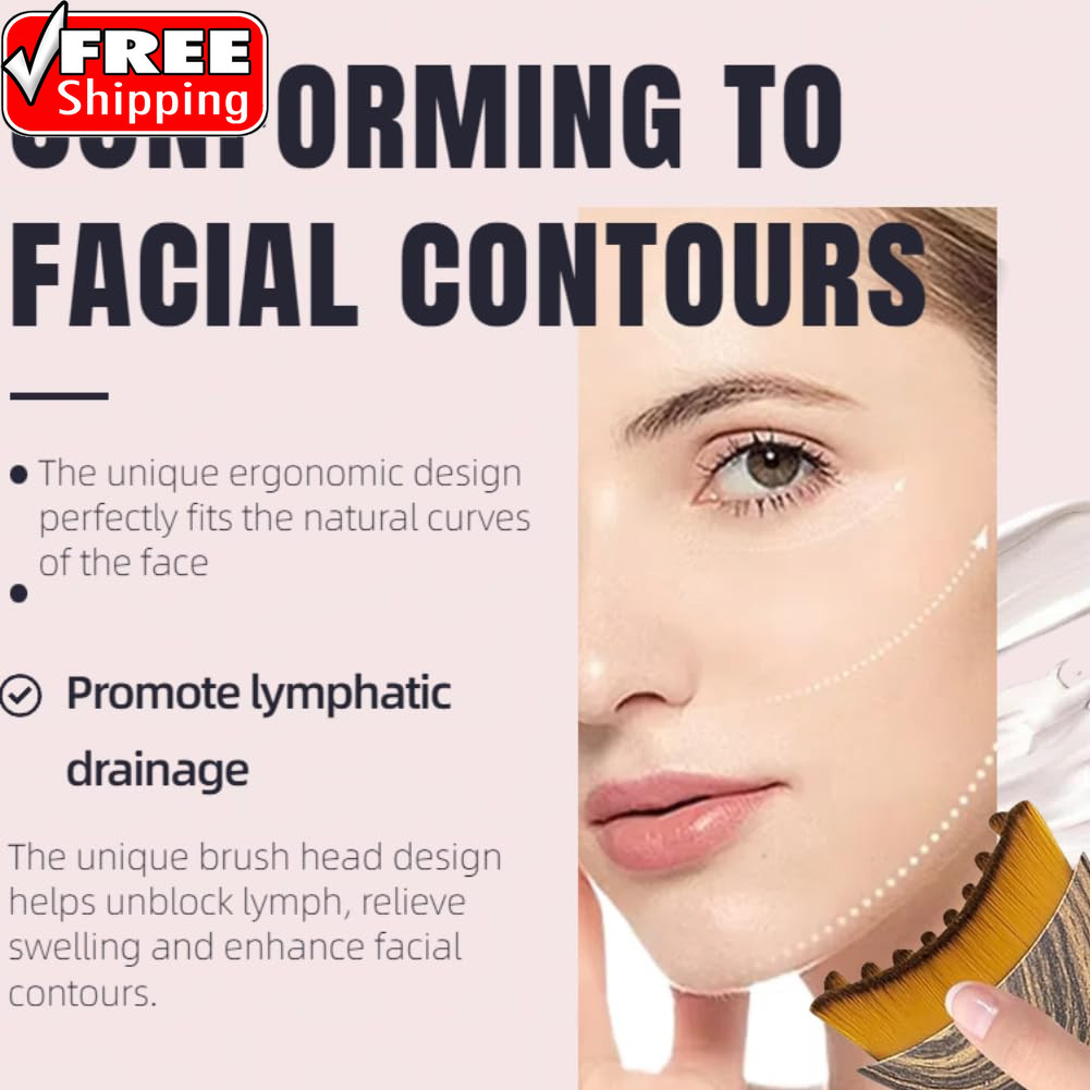 1/2 PCS Lymphatic Contour Face Brush for Sculpting – Anti-Puffiness, Detox & Lif