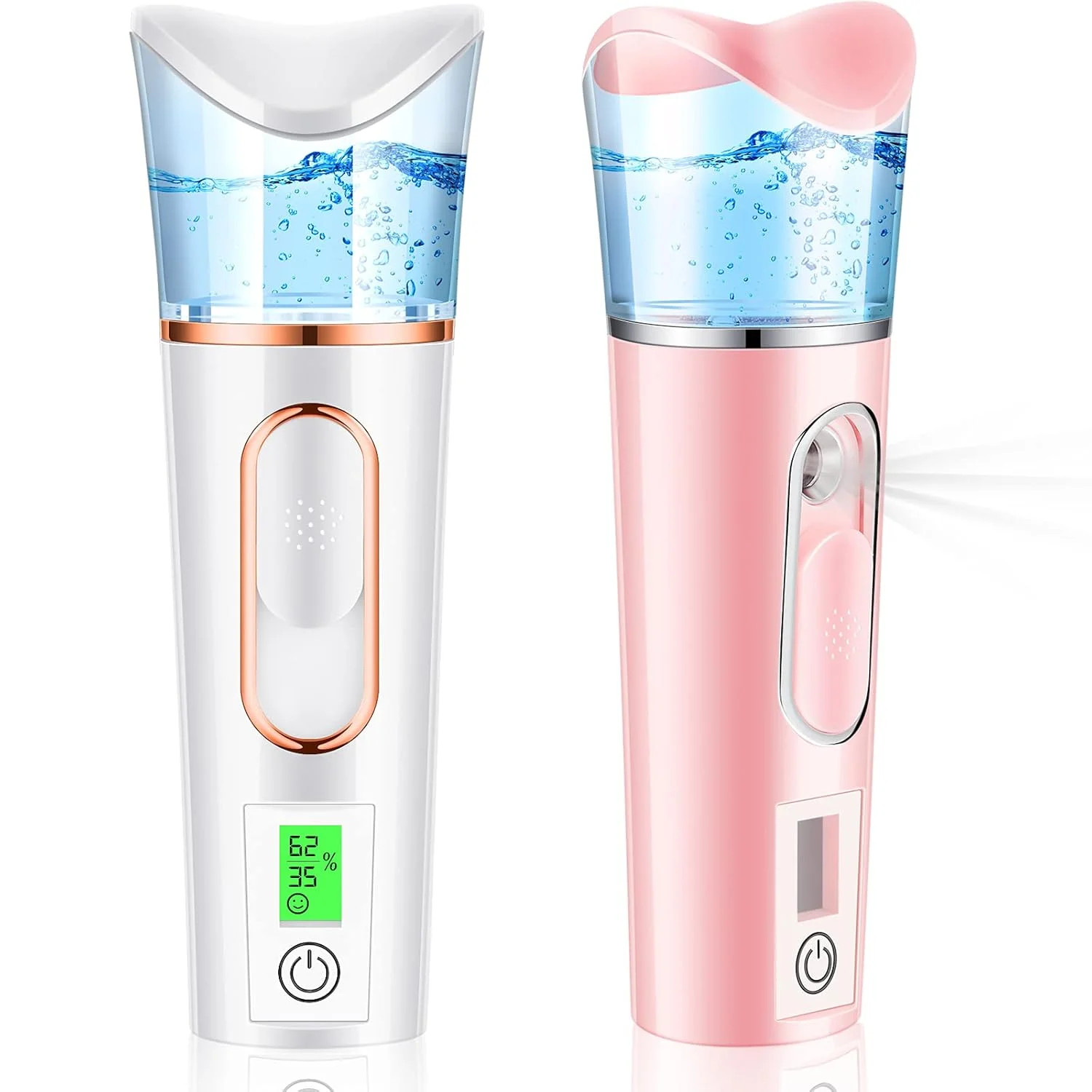 2 Pieces Handy Nano Mist Sprayer with Skin Analyzer Moisture Tester Portable Nan