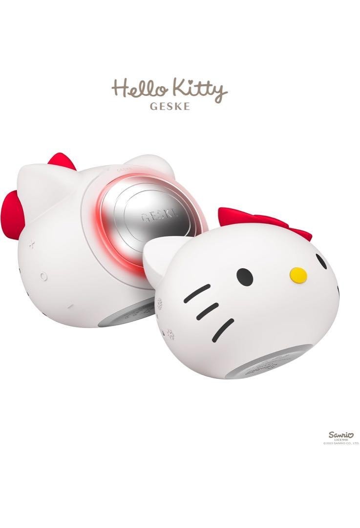 GESKE Hello Kitty Pore Care LED Warm & Cool Mask 8 in 1 Cute Massager NEW JP