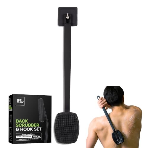 Men’s Silicone Face Scrubber – Gentle Exfoliator Face Back Scrubber