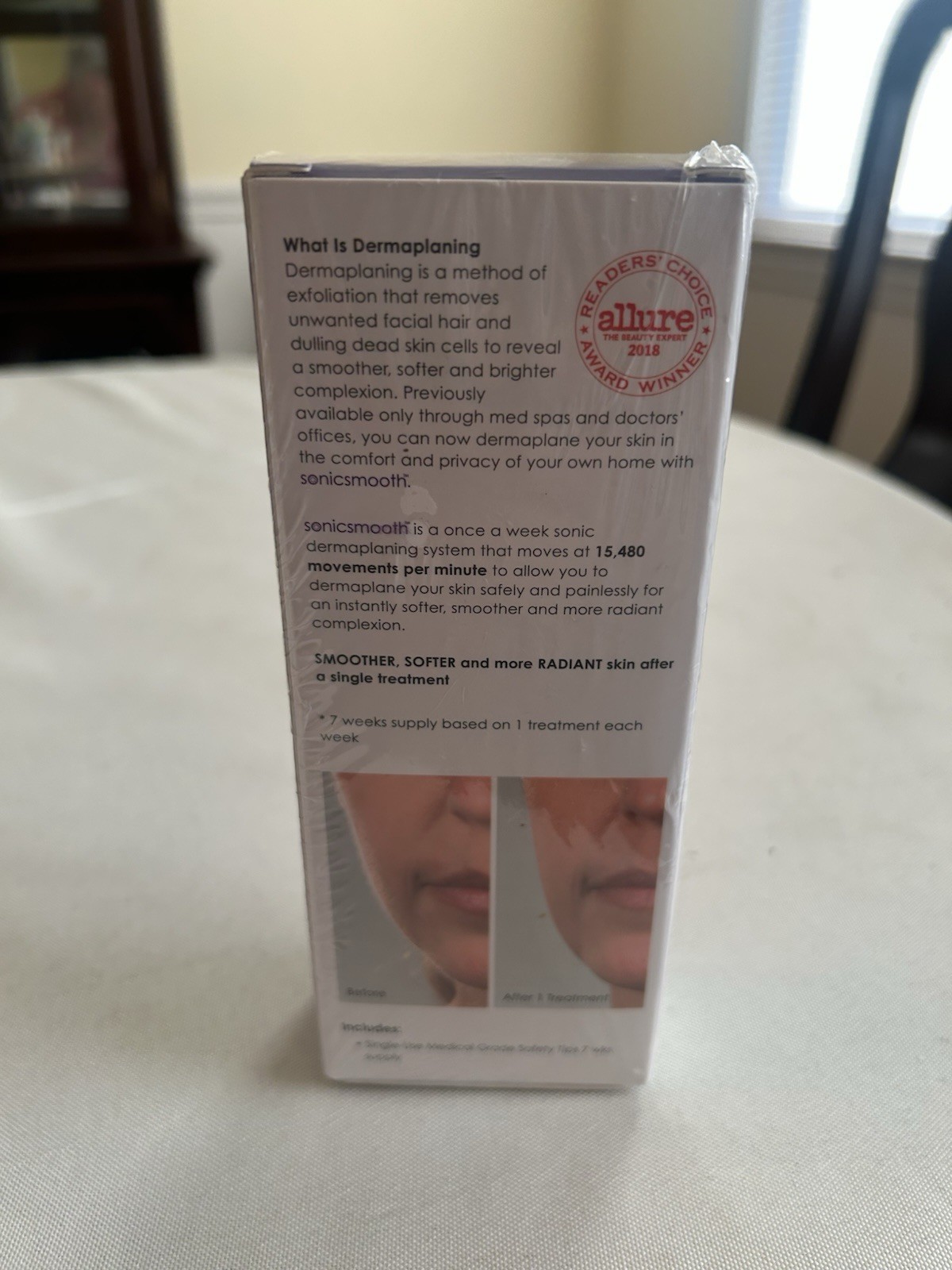 Michael Todd Beauty 2-in-1 Sonic Dermaplaning ,7 Wks Supply Replen Kit Sealed