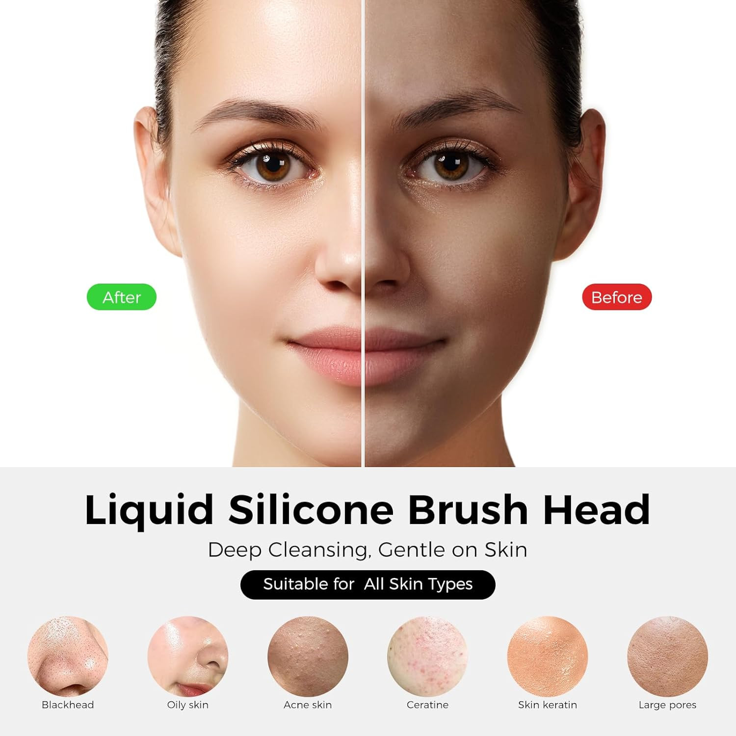 Face Scrubber Facial Cleansing Brush – Waterproof and Rechargeable Face Cleansin