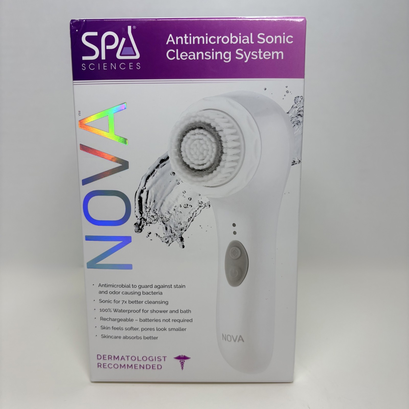 NOVA Spa Sciences NOVA Antimicrobial Sonic Cleansing System NEW Sealed