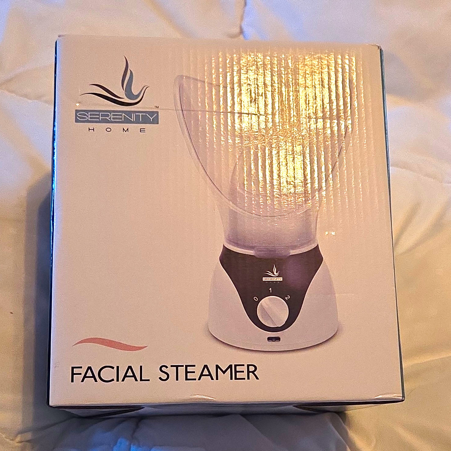 Serenity Home Facial Steamer 2-Speed Adjustable Steam Fast-Heat SER-3565-WTGY