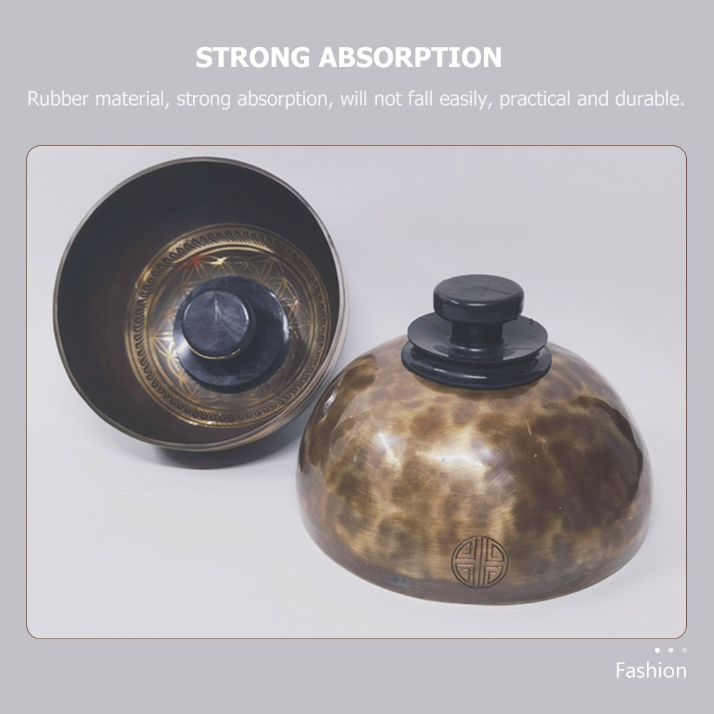 Sound Bowl Tool with Rubber Handle for Carrying Singing Bowls