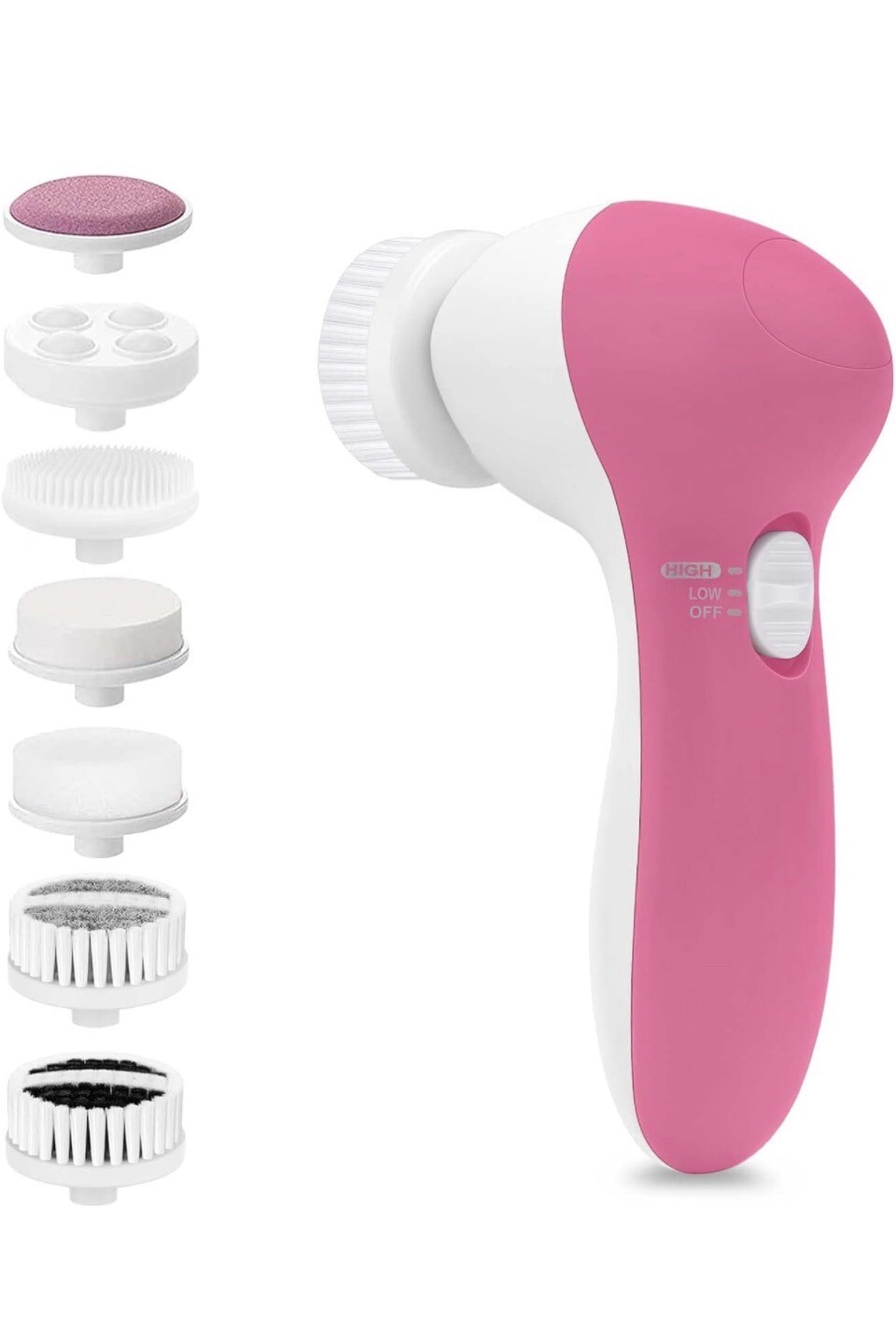 CLSEVXY Electric Face Cleansing Brush: 7 Heads for Deep Cleansing & Exfoliating