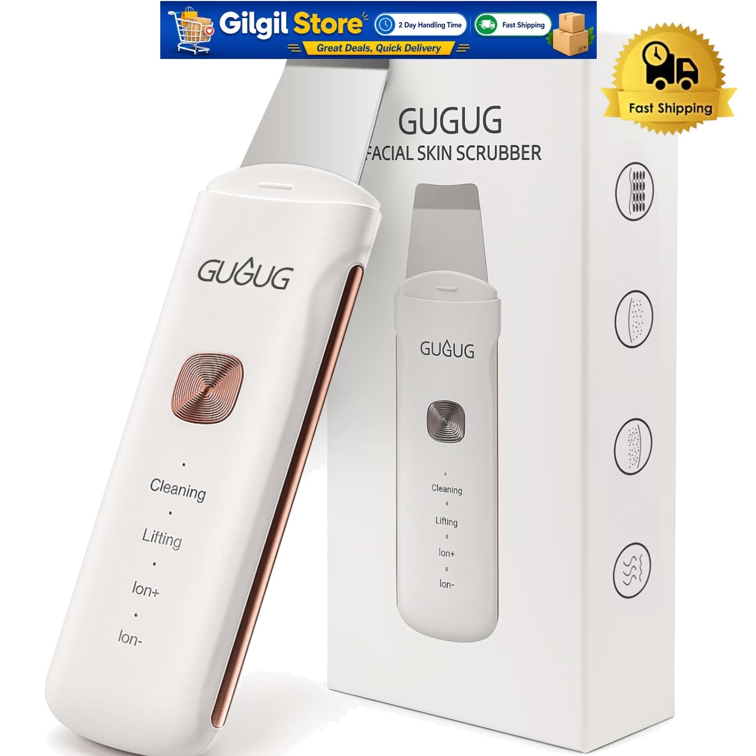 Portable Multi-Mode Facial Spatula – Gentle Blackhead Removal & Pore Cleaner