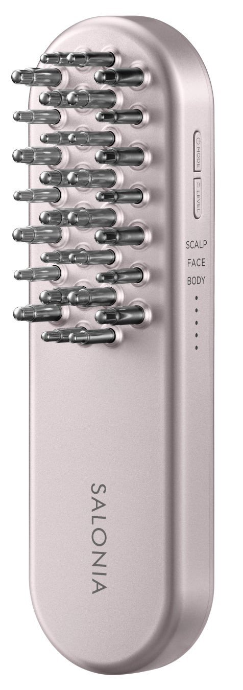 SALONIA EMS Lift Brush for Face, Scalp, and Body Care, Lifting, Waterproof NEW