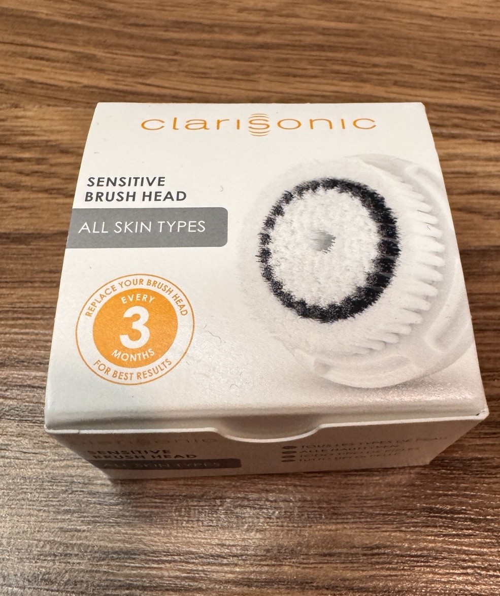 2 Pack Clarisonic Sensitive Brush Heads All Skin Types New In Box