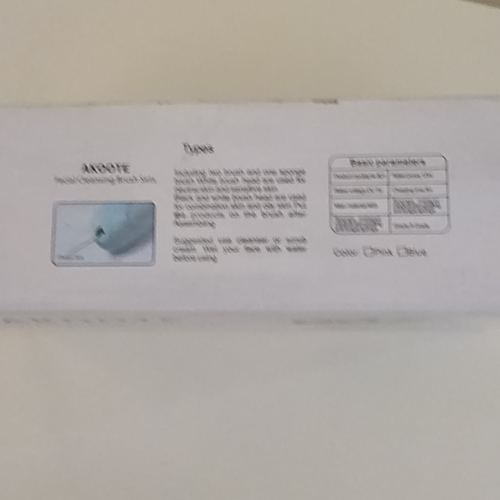 AKOOTE Rechargeable Waterproof Facial Cleansing Brush Blue UBBETTER 3-in-1