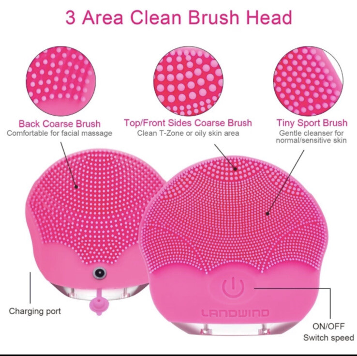 Landwind mini Facial Cleansing Brush Massaging Vibrations USA Seller Get It Fast
