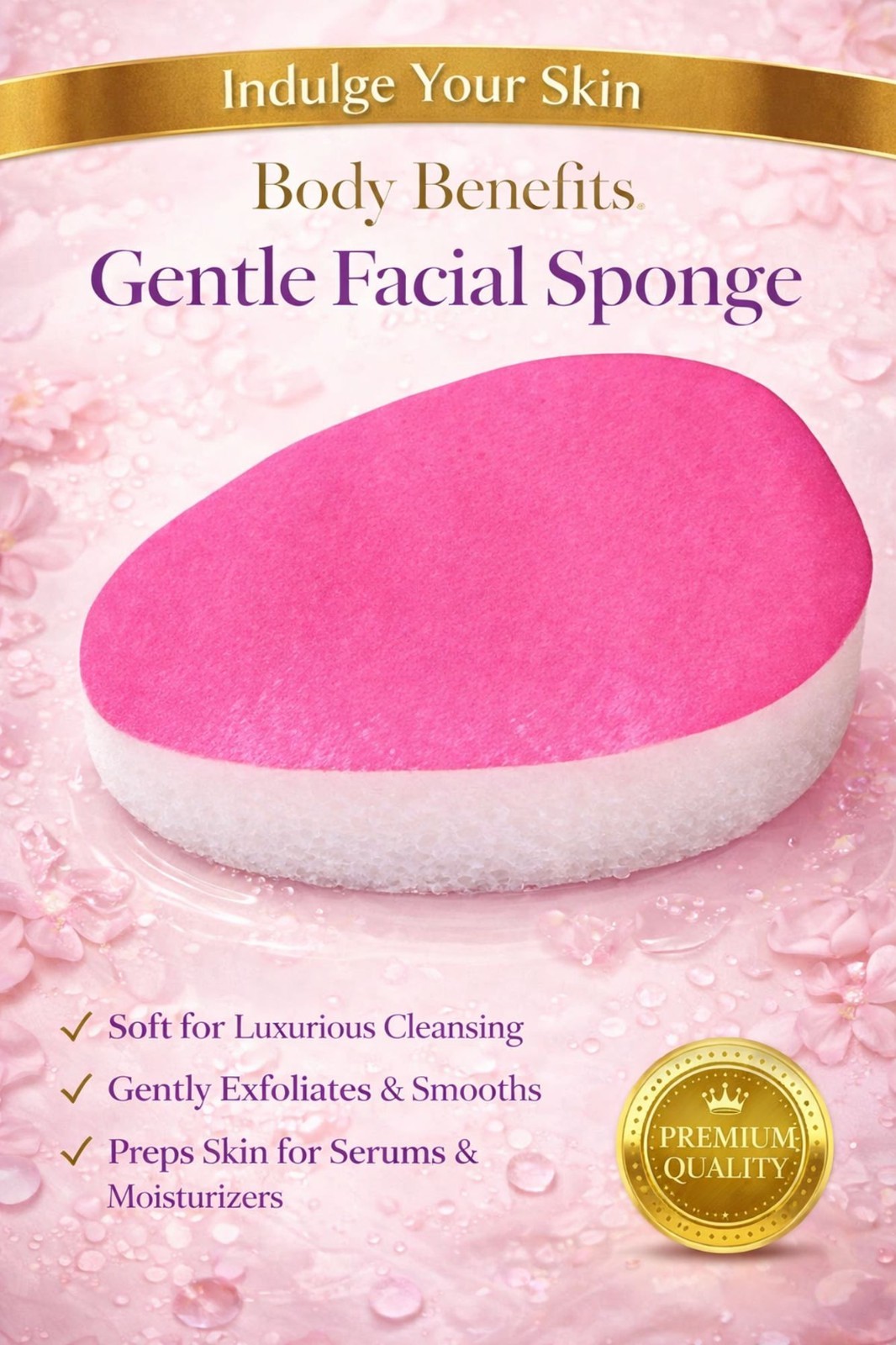 36 Body Image Dual Sided Texture Gentle Facial Polish Buff Sponge 1 Box of 36