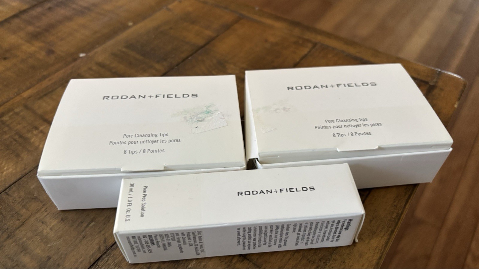 Rodan + Fields – Face Clean Removal Pore Cleansing Tips 2 Box Prep Solution LOT