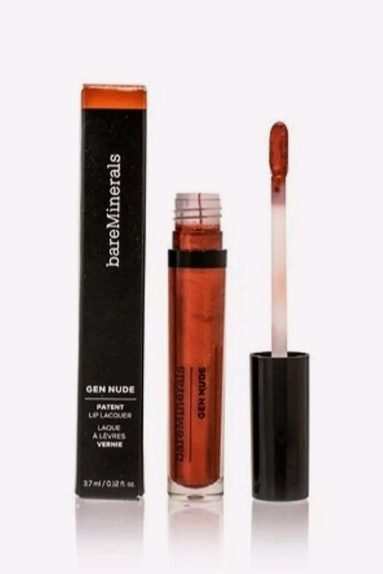 Bareminerals Gen Nude Patent Lip Lacquer Amber 0.12 Oz (3.7 Ml)