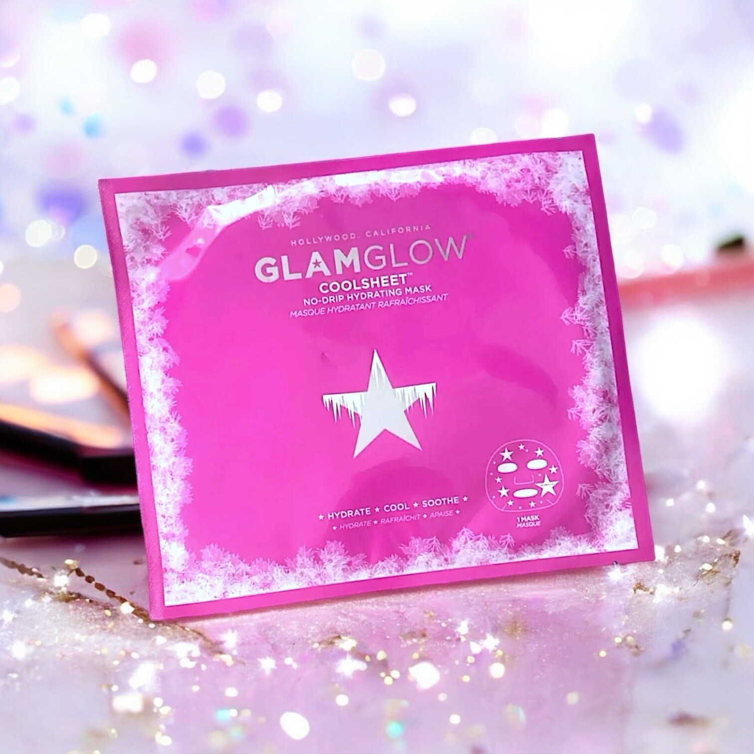Glamglow Coolsheet No-Drip Hydrating Sheet Mask Brand New In Package