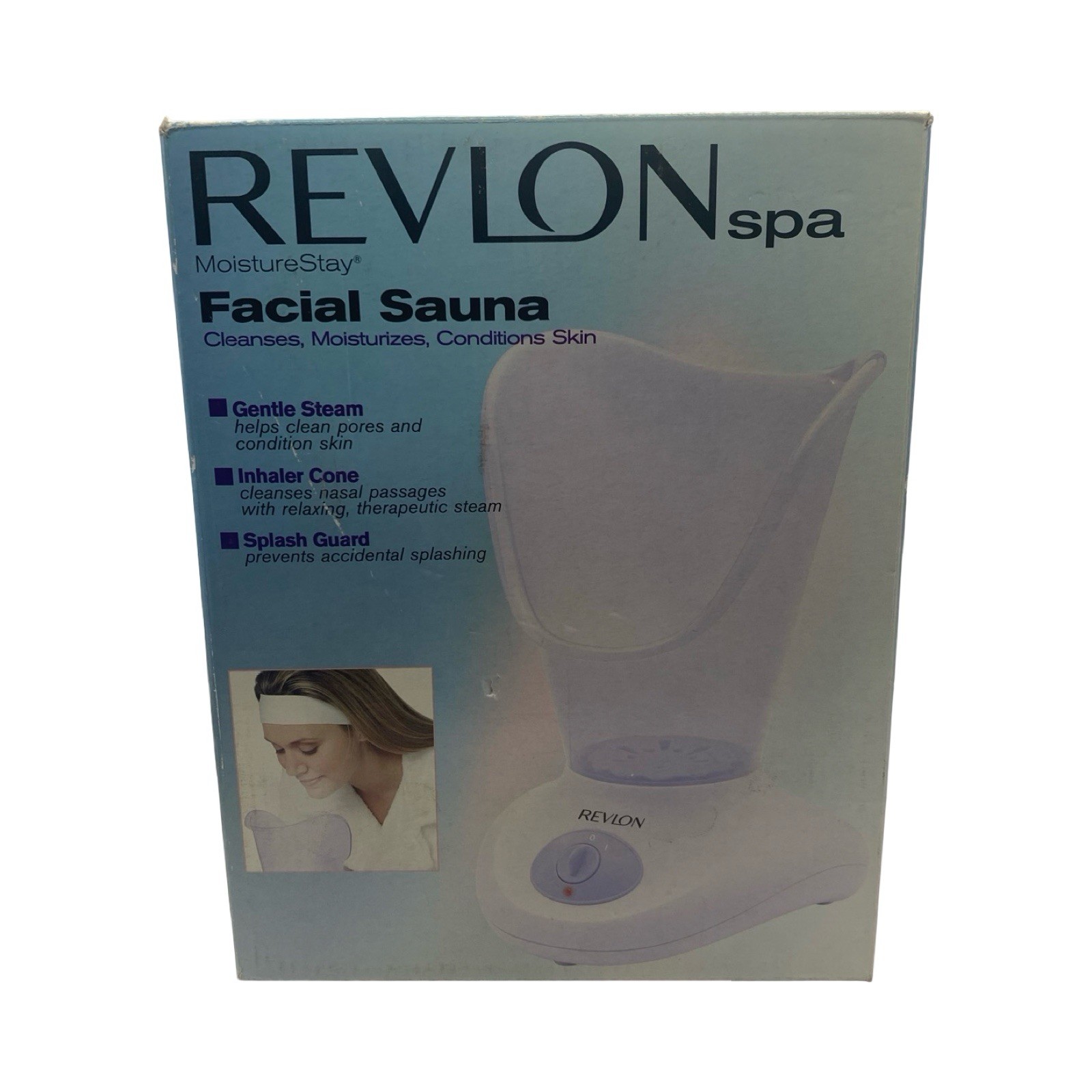 Revlon Spa MoistureStay Facial Sauna Cleanses Moisturizes Conditions Skin *READ