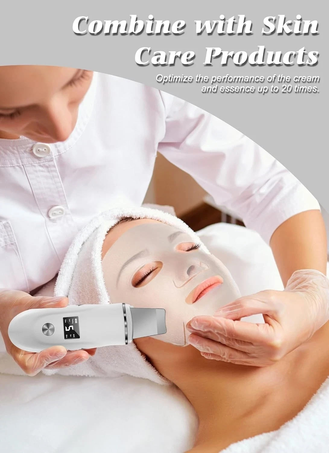 Skin Scrubber Face Spatula, 4 in 1 Blackhead Remover Tool for Pore Cleaner