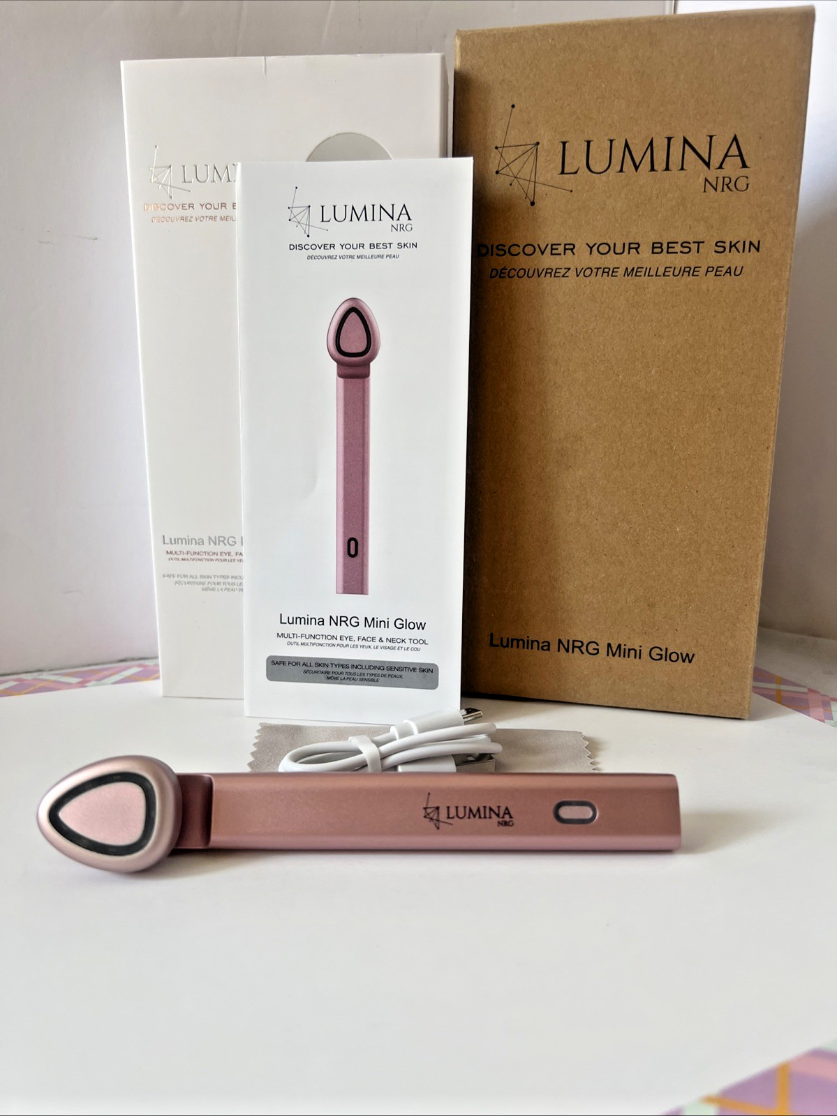 Lumina NRG Mini Glow 6572 Multi-Function Eye, Face & Neck Tool FREE SHIPPING