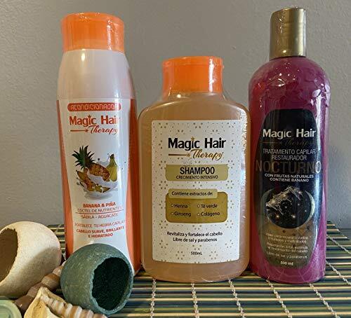 Magic Hair Tratamiento Nocturno, Shampoo Crecimiento , Acondicionador BananaPiña