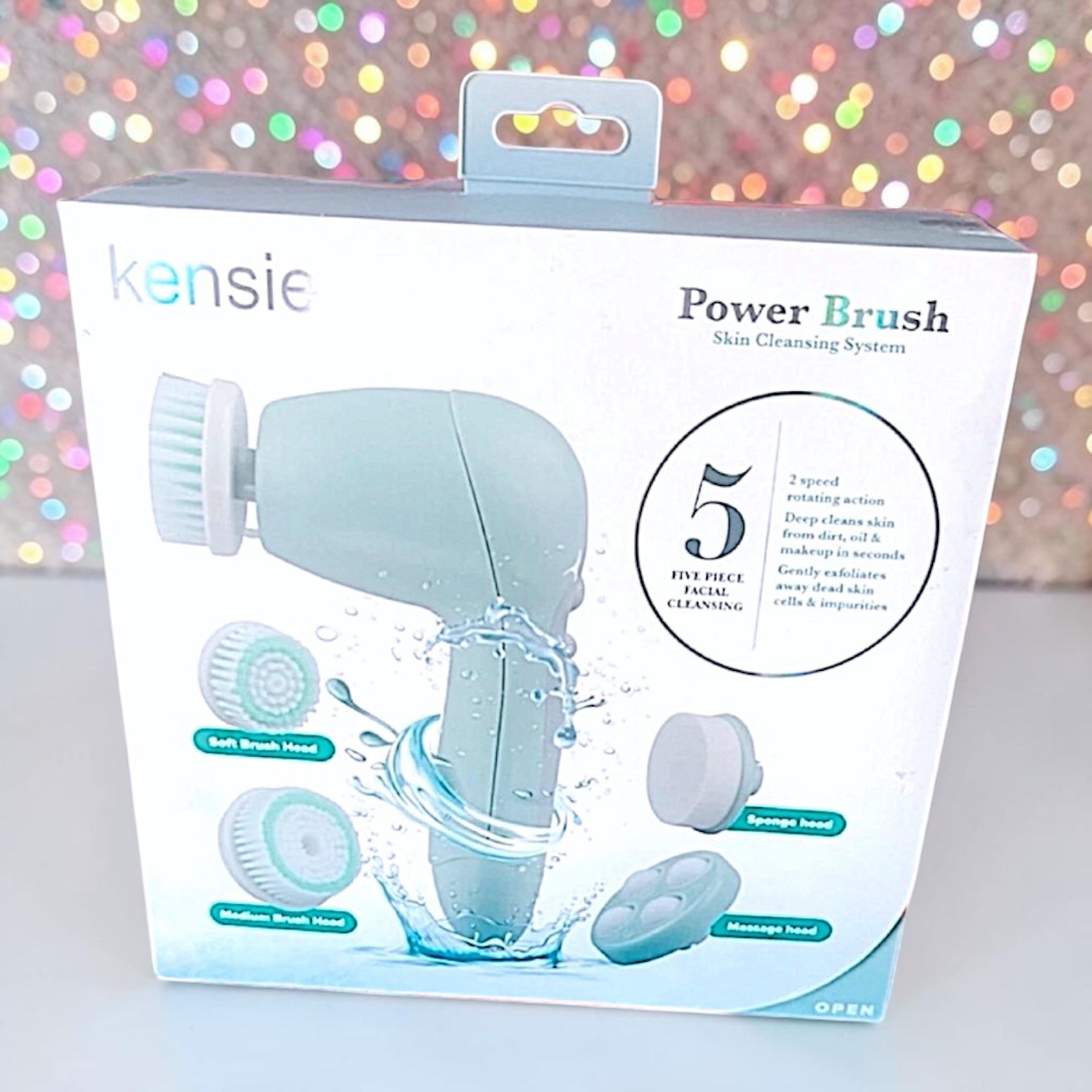 Kensie Beauty – Power Brush Set in Seafoam Brand New in Box MSRP $49.99