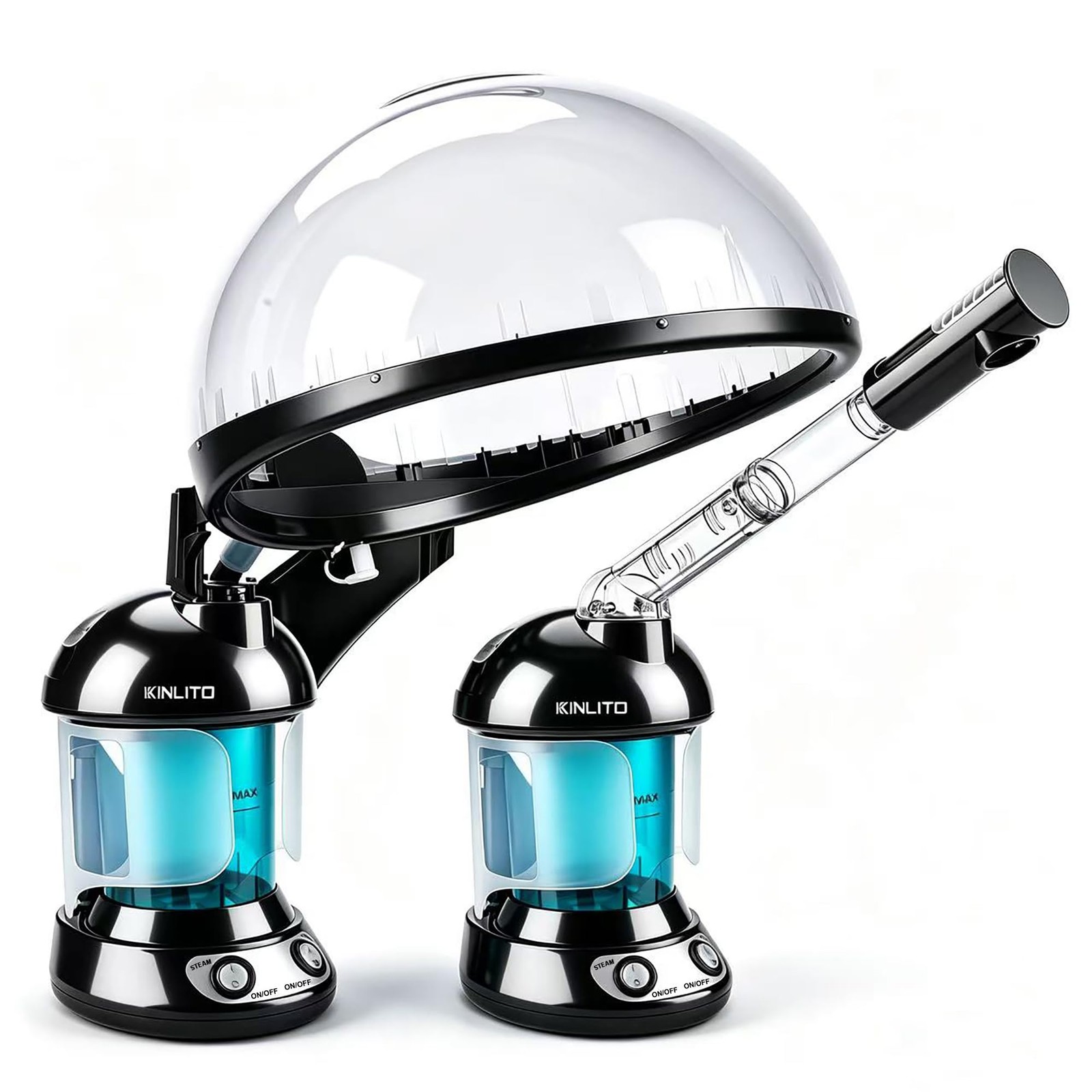2-in-1 Hair and Face Steamer, Hair Steamer Humidifier for Deep Conditioning &…