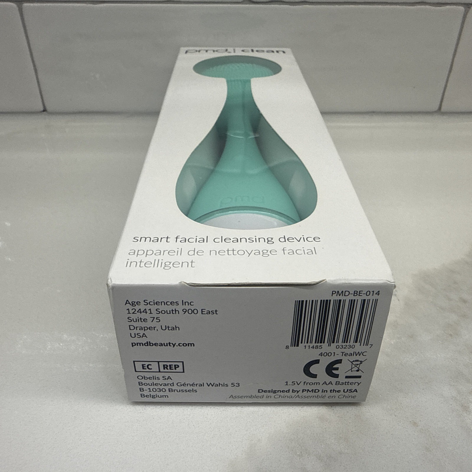 PMD Clean Sonic Facial Cleansing Device Teal Silicone Brush Waterproof New