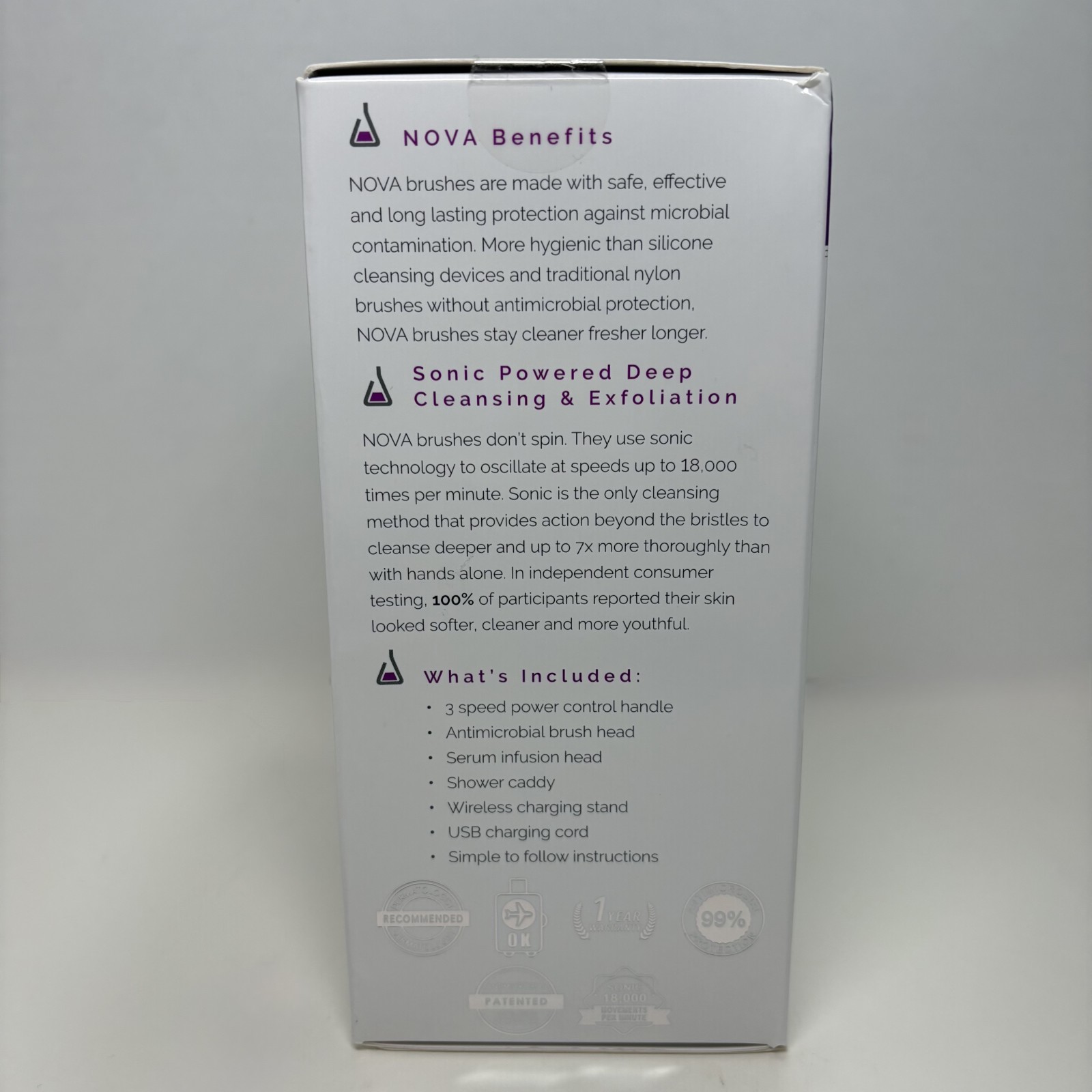 NOVA Spa Sciences NOVA Antimicrobial Sonic Cleansing System NEW Sealed