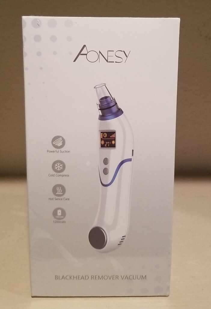 Aonesy Blackhead Remover Vacuum Hot Cold 1200mah New Sealed