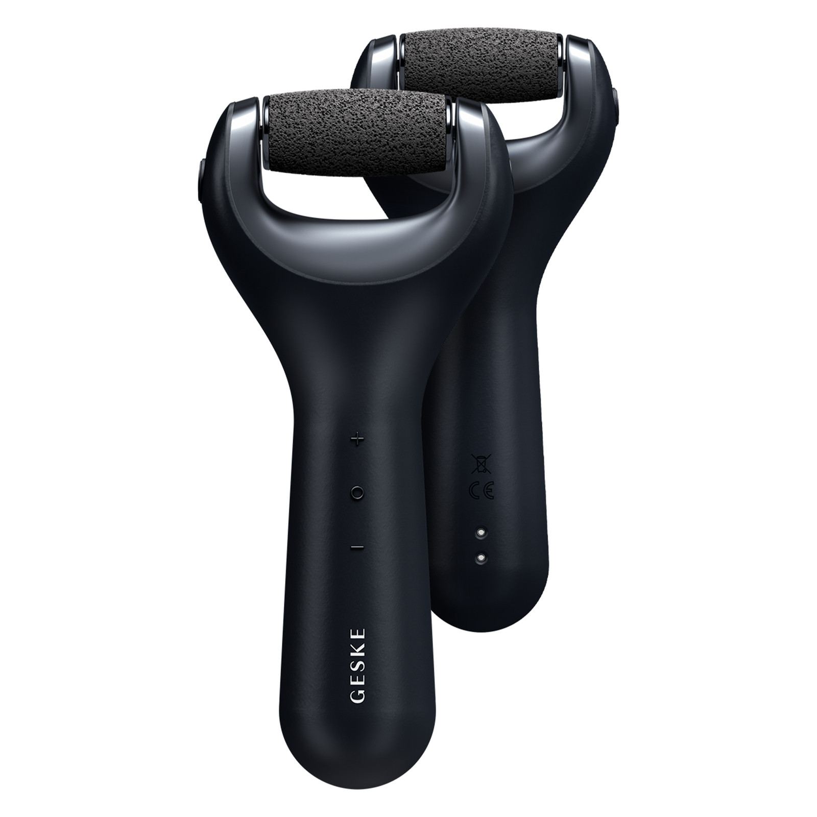 GESKE Electric Pumice Foot Smoothing Roller 7 in 1 Black