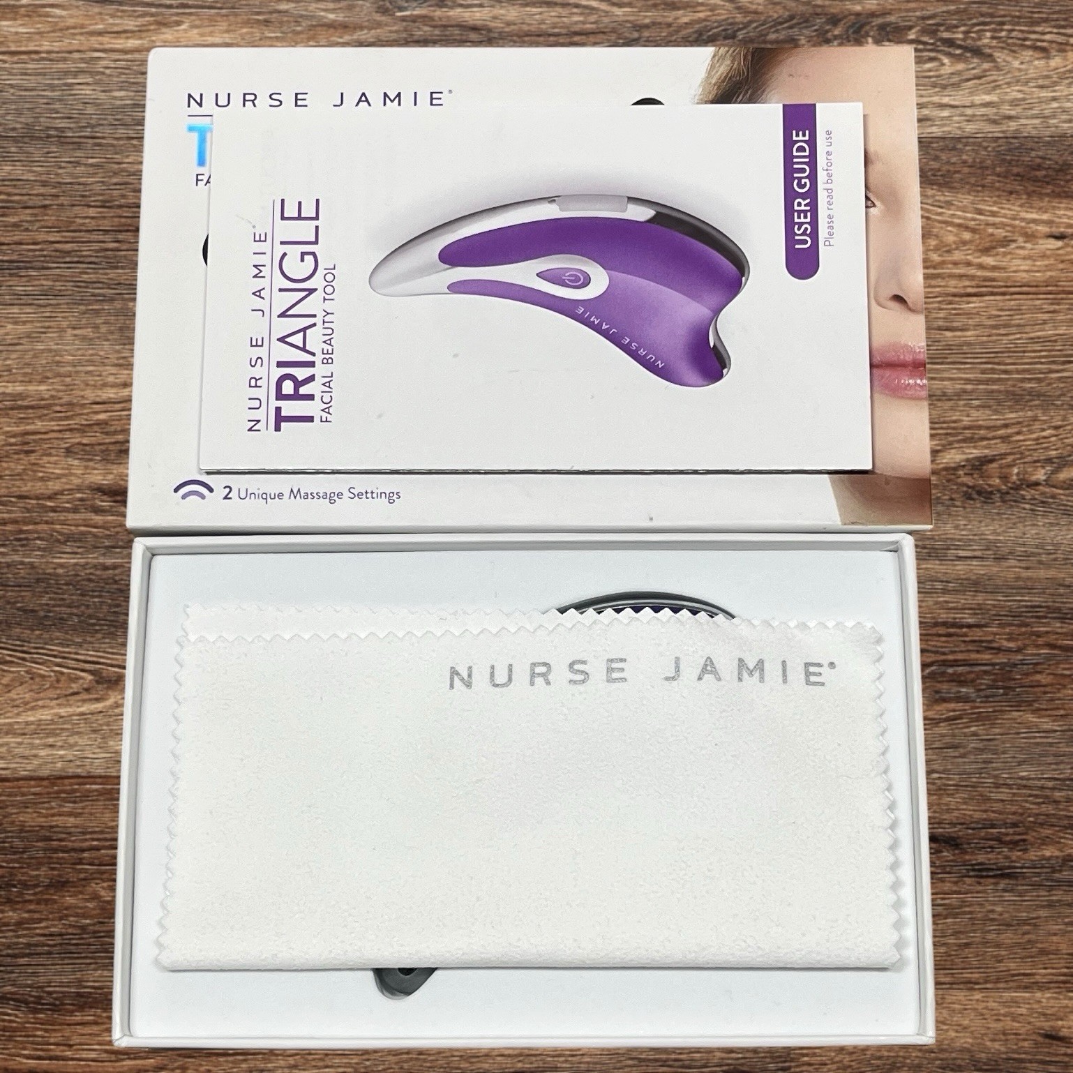 Nurse Jamie TriAngle Facial Beauty Tool Sculpting Firming Sonic Guasha Massager