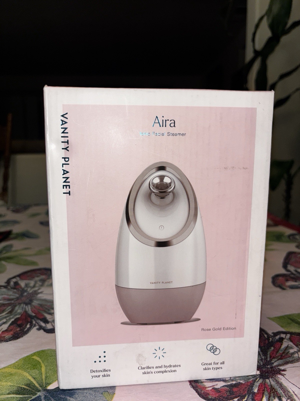 Vanity Planet Aira Facial Steamer Rose Gold Clarifies Hydrates Detoxifies