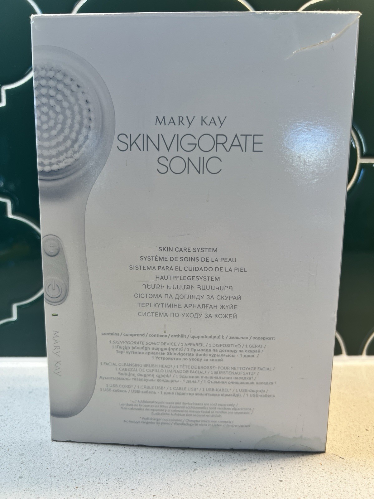 Mary Kay Skinvigorate Sonic Skin Care System W/ Brush Head & USB Cord New