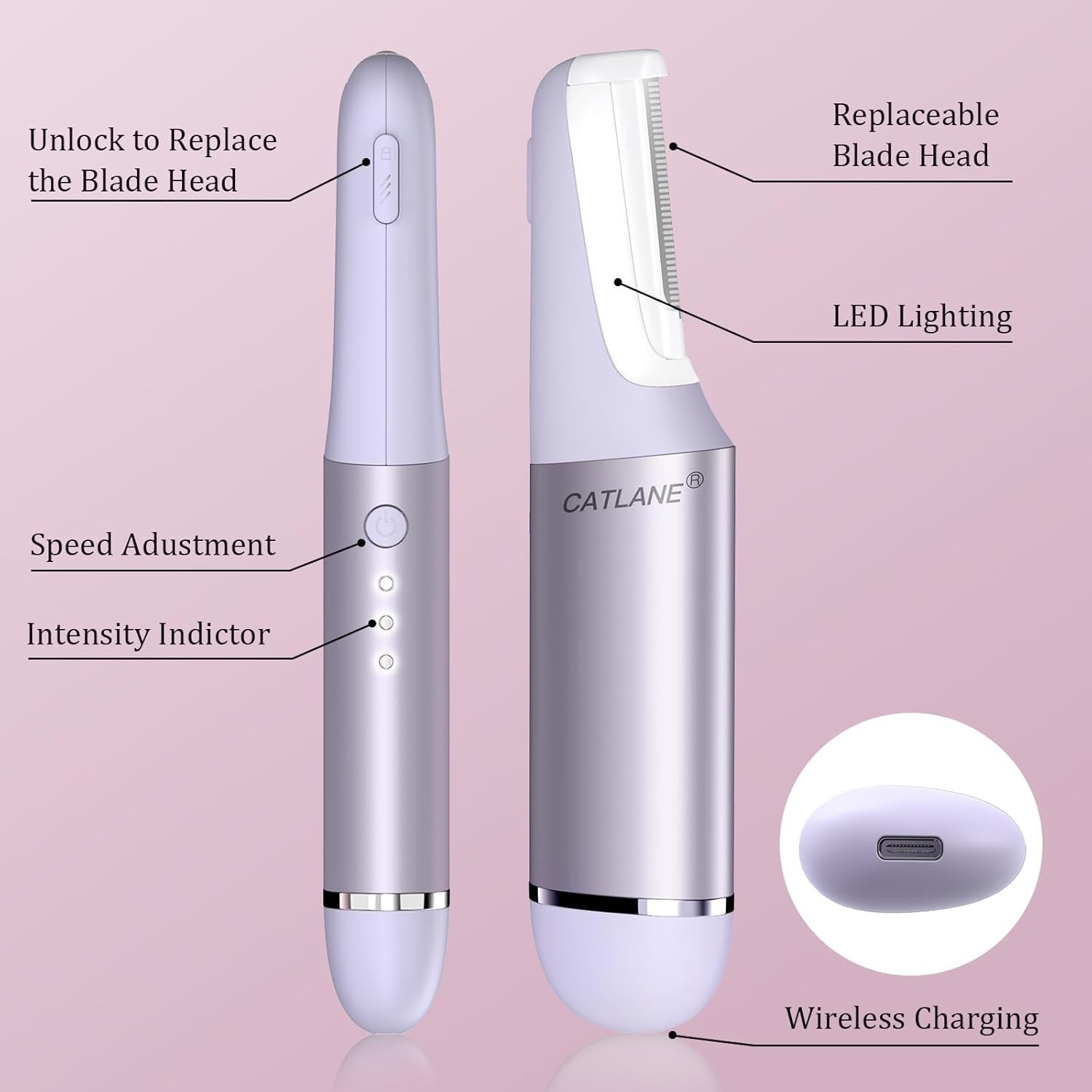 Dermaplane Razor for Women Face, Dermaplaning Tool for Face, Sonic Exfoliatio…