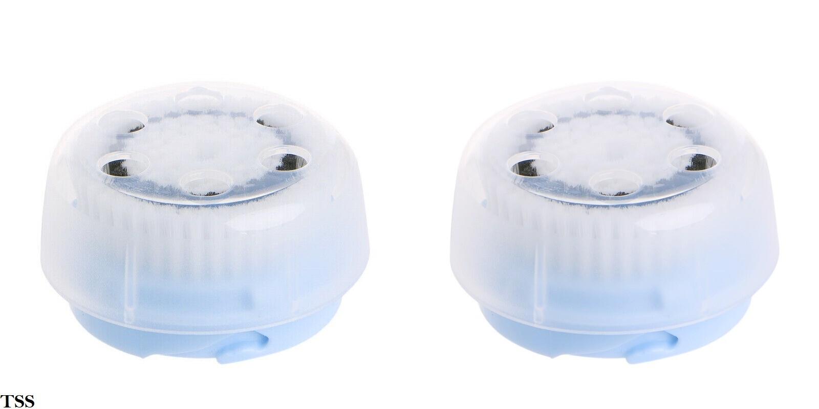 2-PK DELICATE Facial Brush Head Replacements Mia Aria Smart Fits All Clarisonic