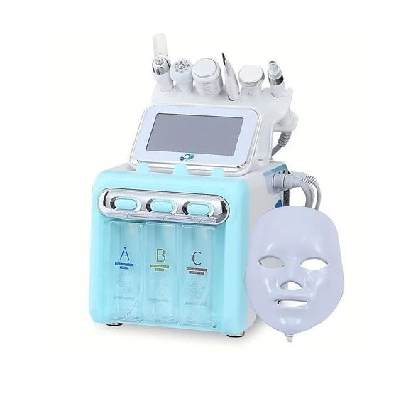 7-In-1 Hydra Facial Machine LED Mask RF Skin Tightening Facial Care Device