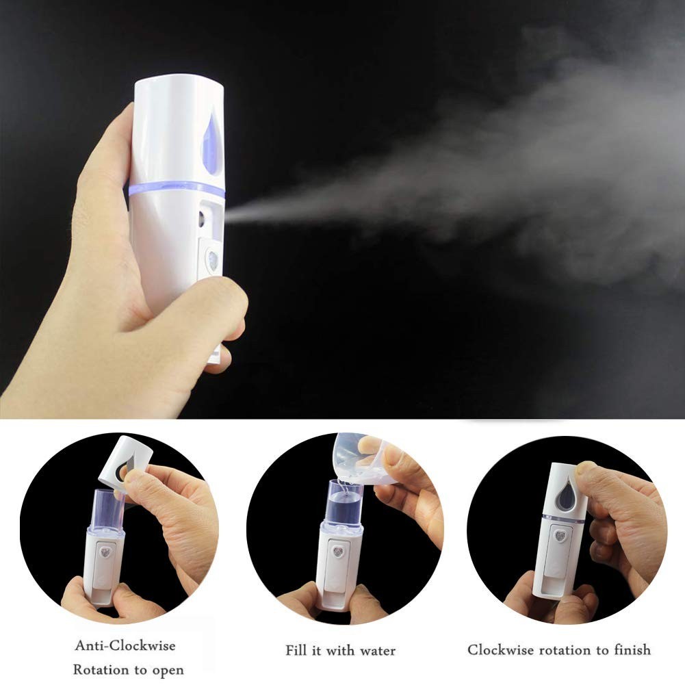 Rechargeable Nano Facial Mist Spray with Visual Tank – A Must-Have Beauty Tool